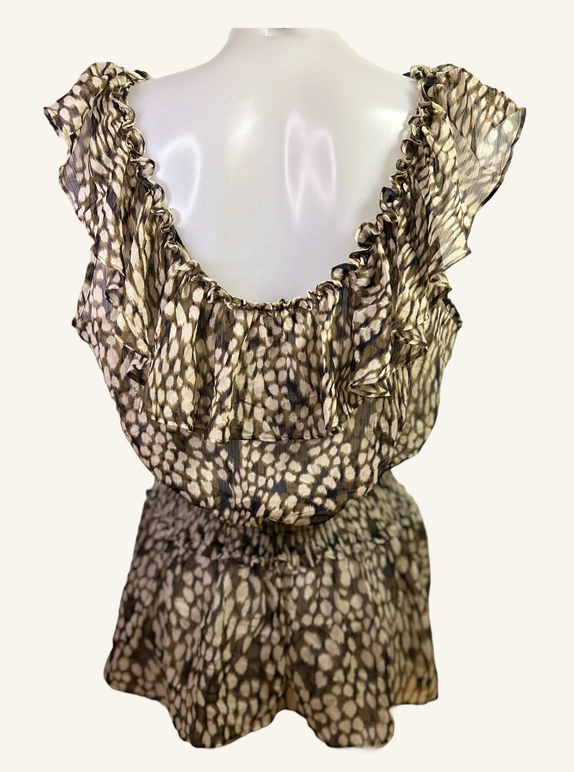 BLOUSE CINTRÉE SANS MANCHES - ALLEN B