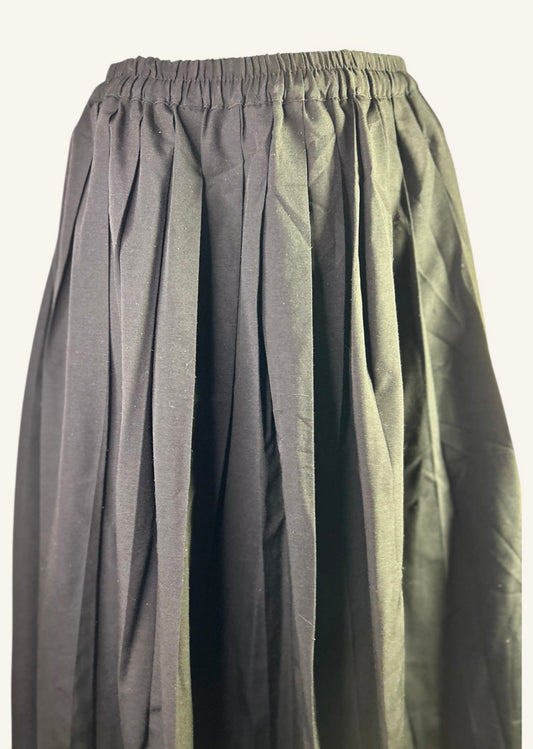 JUPE LONGUE PLISSÉE VINTAGE - CAMAÏEU