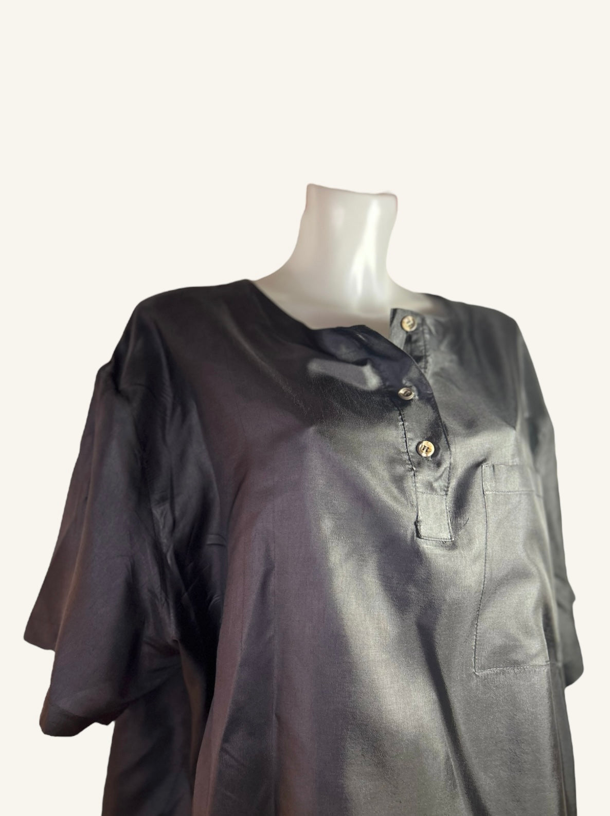 BLOUSE LARGE À COL BOUTONNÉ - ADRIAN JORDAN