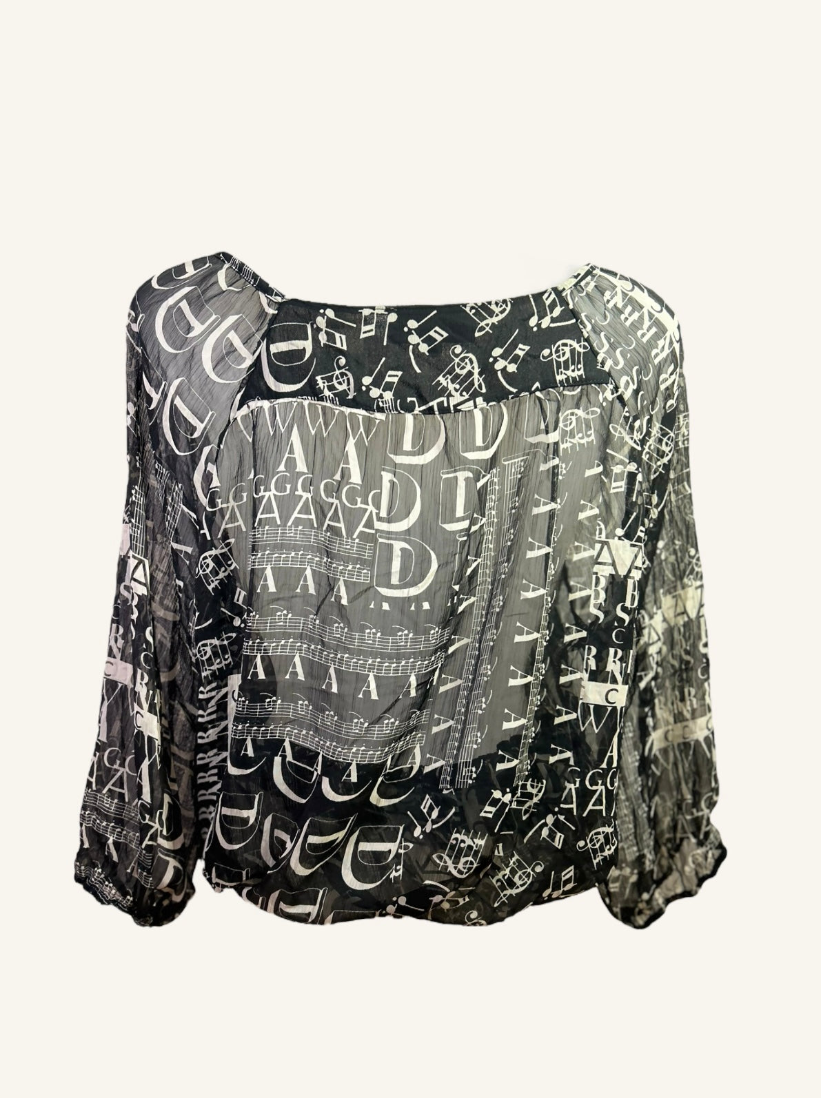 BLOUSE À MOTIFS LETTRES - ARMAND THIERRY