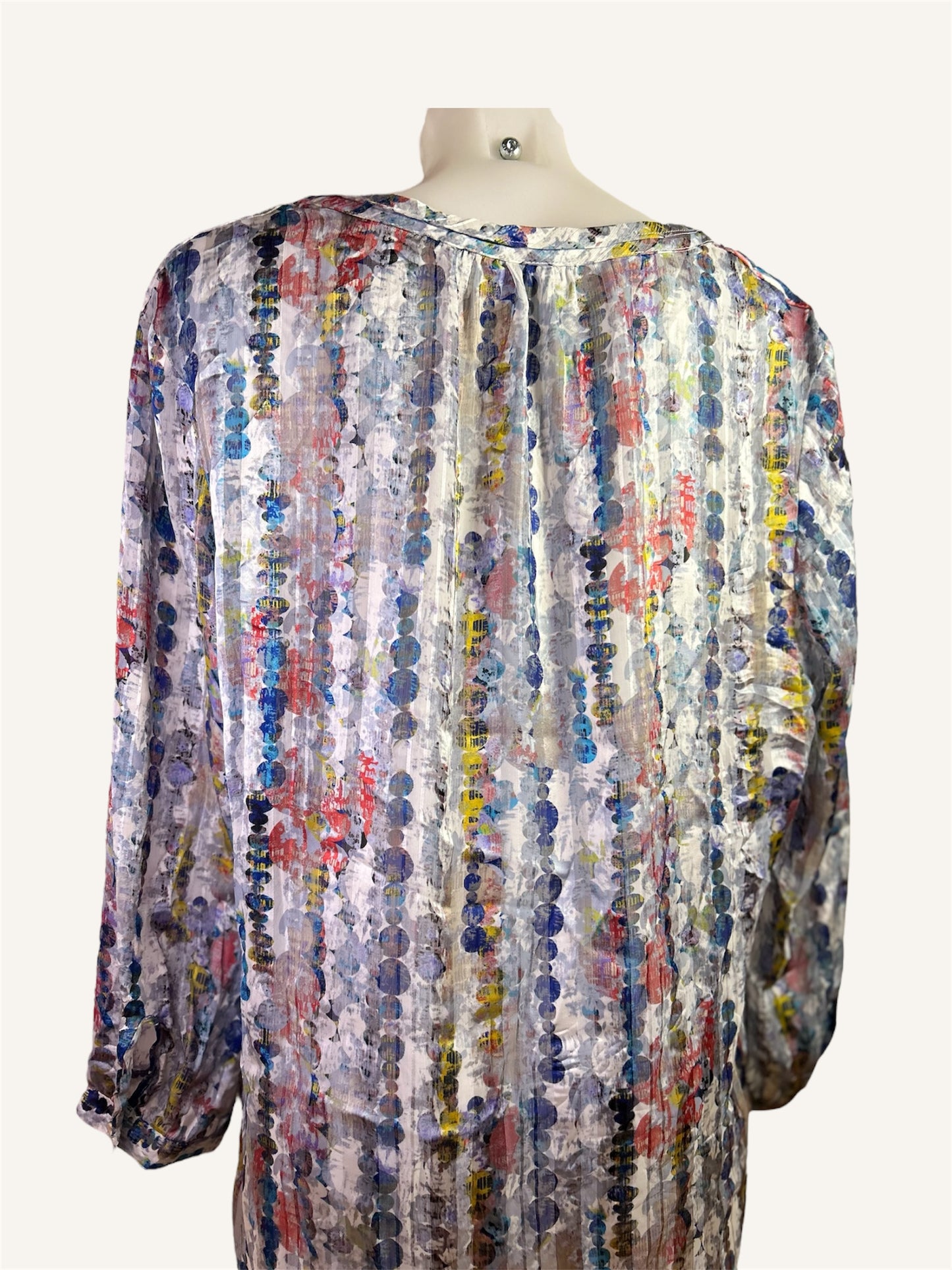 BLOUSE À COL V - LIZ CLAIBORNE