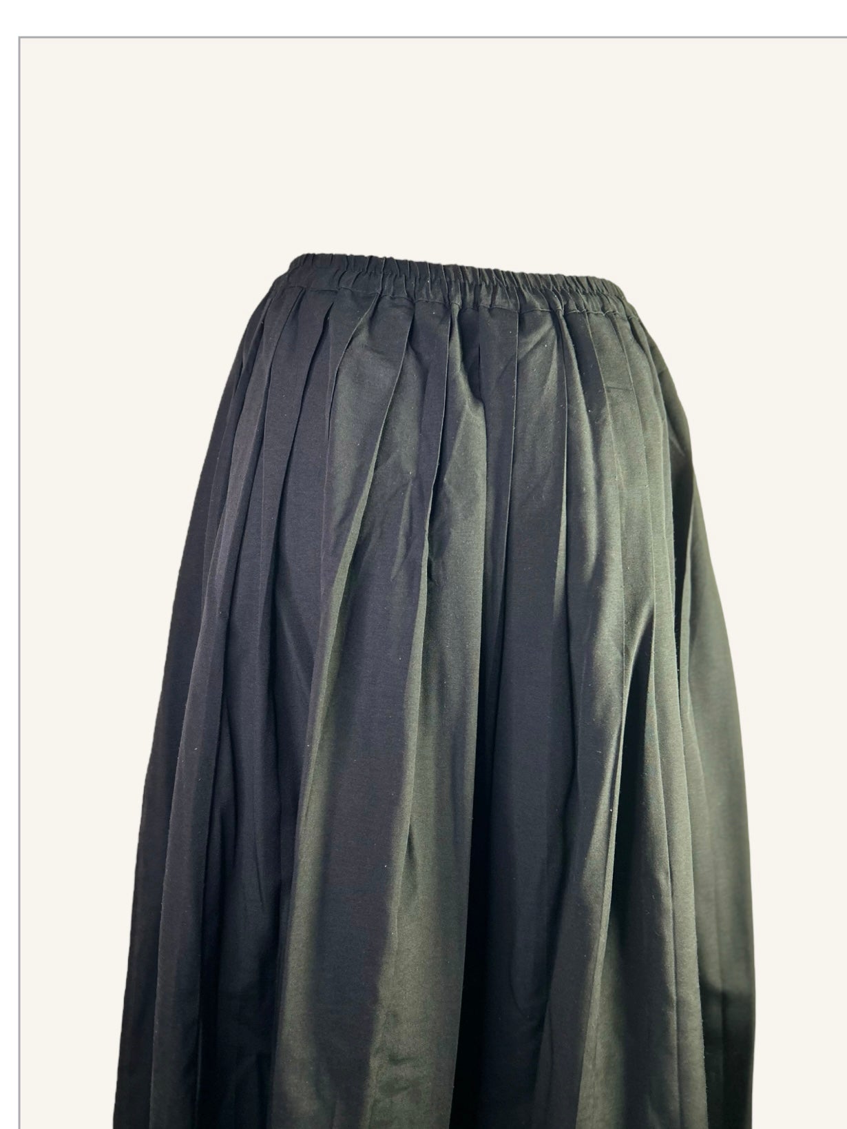 JUPE LONGUE PLISSÉE VINTAGE - CAMAÏEU