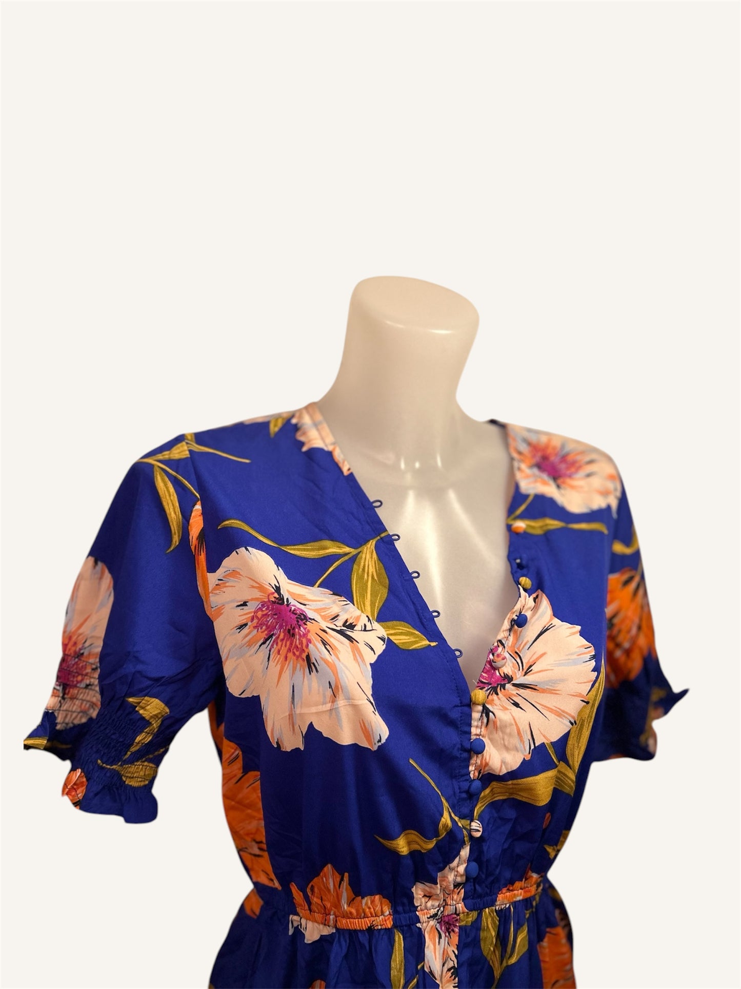 ROBE MI-LONGUE FLEURIE - INFLUENCE