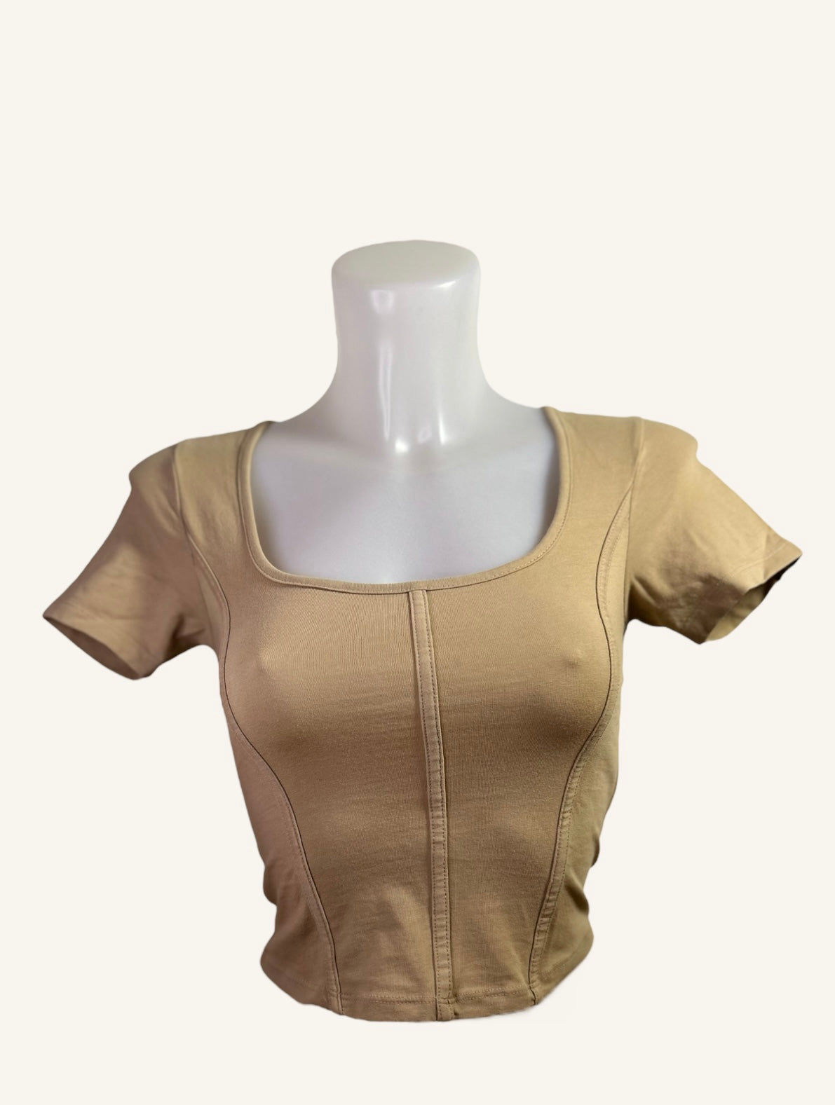 T-SHIRT À COL CARRÉ DÉCONTRACTÉ - STRADIVARIUS