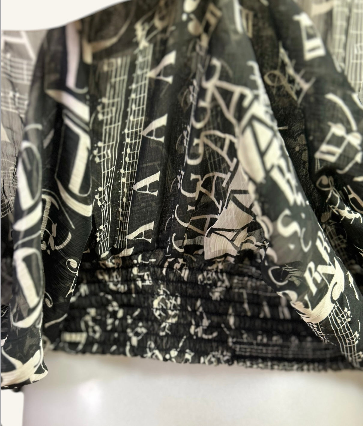 BLOUSE À MOTIFS LETTRES - ARMAND THIERRY