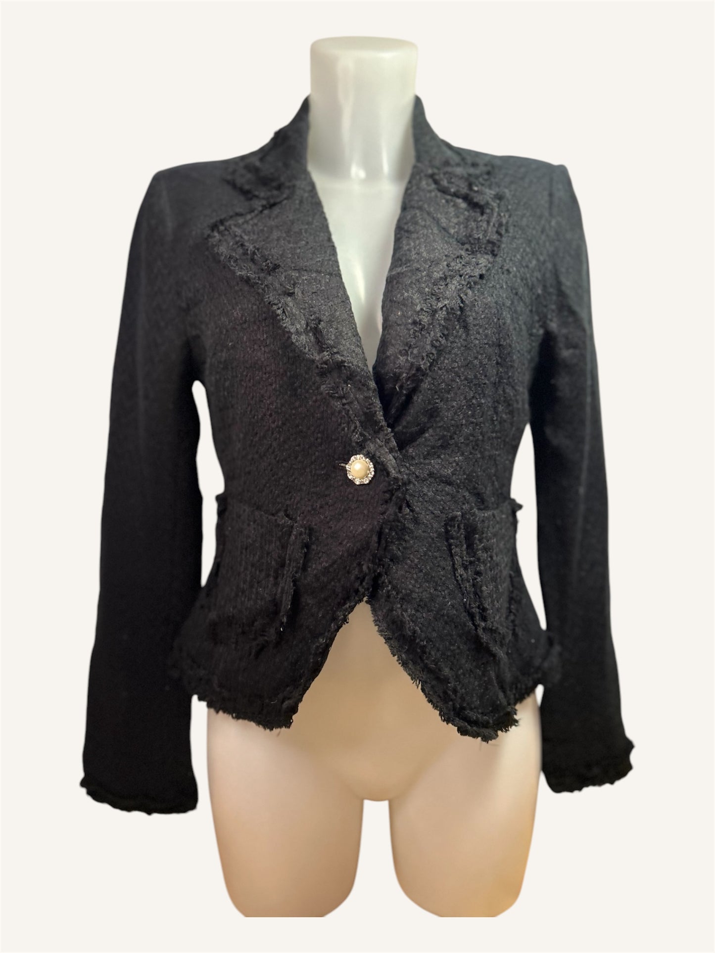 BLAZER À POCHE ET BOUTONS NACRÉS - LIPSTICK