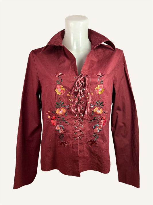 CHEMISE BRODÉE FLEURIE - LE CHÂTEAU