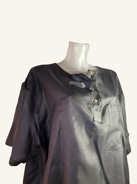 BLOUSE LARGE À COL BOUTONNÉ - ADRIAN JORDAN