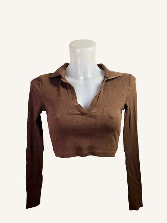 Top de marque Zara à col V