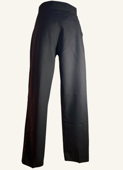 PANTALON À BANDES SATINÉES