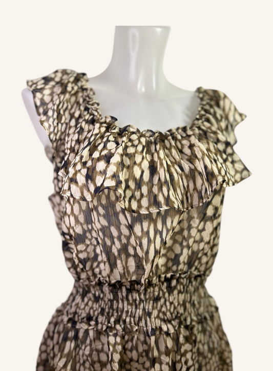 BLOUSE CINTRÉE SANS MANCHES - ALLEN B