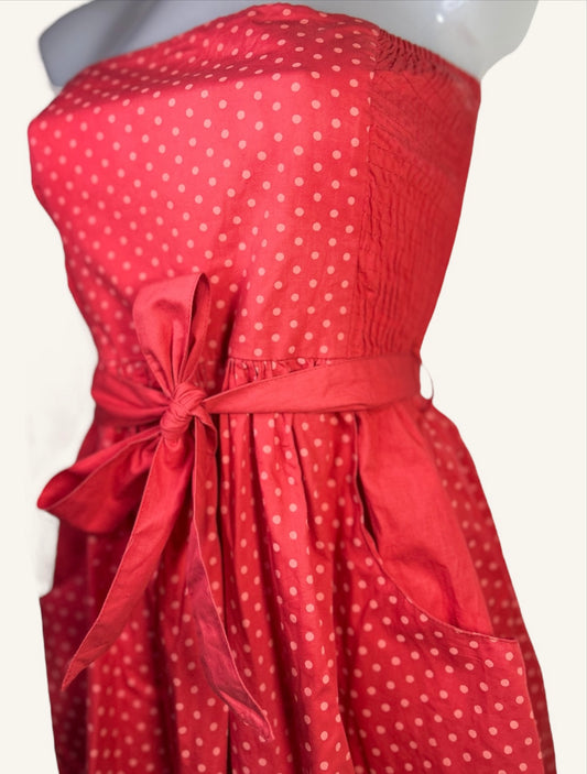 ROBE BUSTIER À POIS - NAF NAF