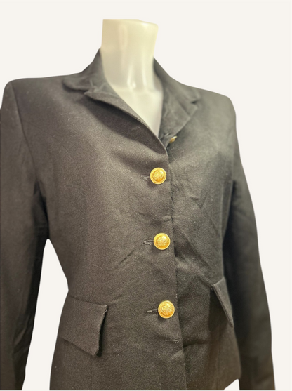 BLAZER COURT À BOUTONS DORÉS - VINCI CLOTHIERS