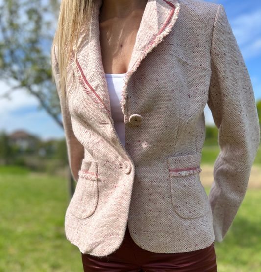 BLAZER À DÉTAILS FRANGES - AT STUDIO