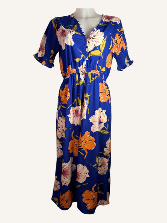 ROBE MI-LONGUE FLEURIE - INFLUENCE
