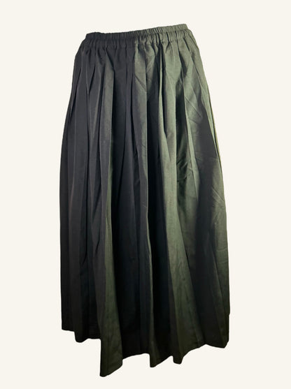 JUPE LONGUE PLISSÉE VINTAGE - CAMAÏEU