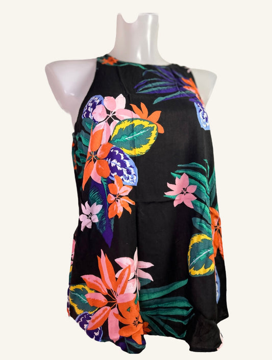HAUT SANS MANCHE FLEURI - OLD NAVY