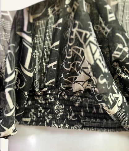 BLOUSE À MOTIFS LETTRES - ARMAND THIERRY