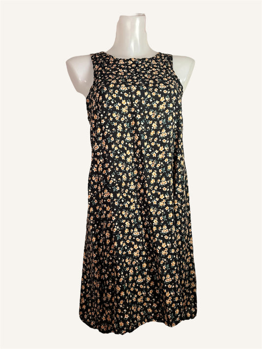 ROBE SANS MANCHE FLEURIE - ZEBRA