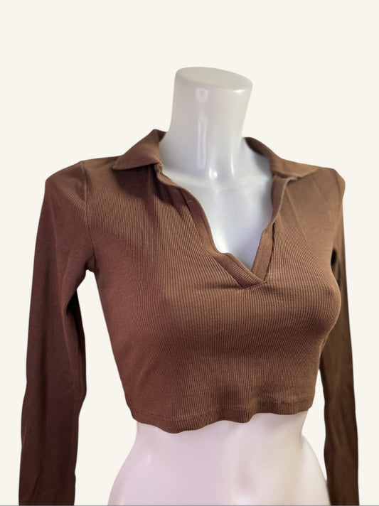 Top de marque Zara à col V