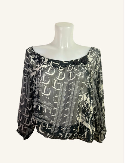 BLOUSE À MOTIFS LETTRES - ARMAND THIERRY
