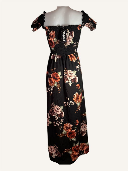 ROBE LONGUE FLEURIE - BOOHOO