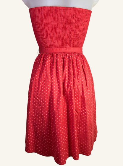 ROBE BUSTIER À POIS - NAF NAF