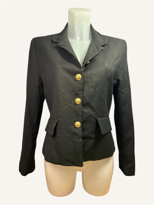 BLAZER COURT À BOUTONS DORÉS - VINCI CLOTHIERS
