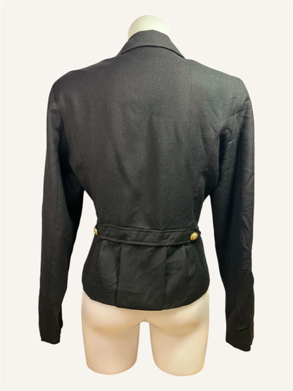 BLAZER COURT À BOUTONS DORÉS - VINCI CLOTHIERS