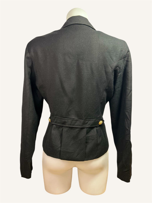 BLAZER COURT À BOUTONS DORÉS - VINCI CLOTHIERS