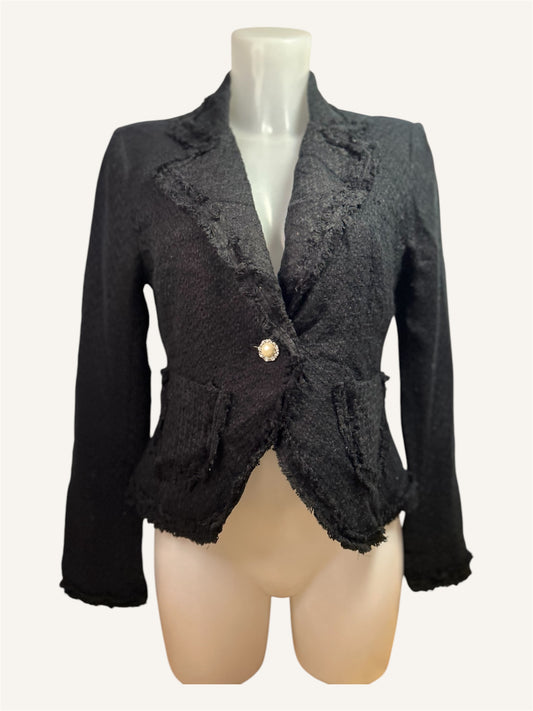 BLAZER À POCHE ET BOUTONS NACRÉS - LIPSTICK