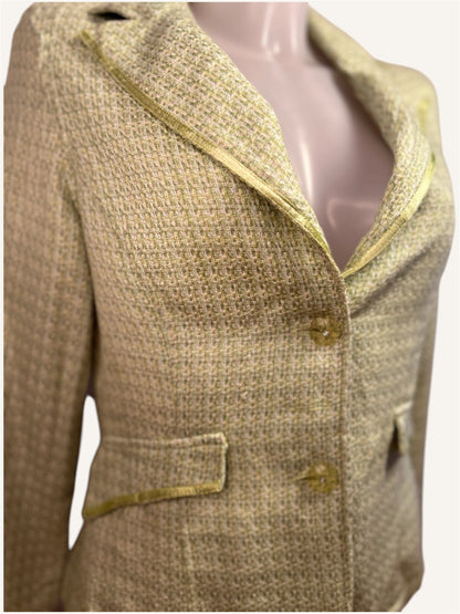 BLAZER COURT À DÉTAILS SATINÉS - HOTKISS